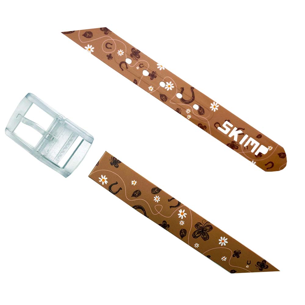 SKIMP Equestrian Daisies Brown Belt